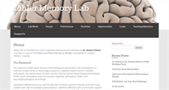 Desktop Screenshot of kohlermemorylab.org